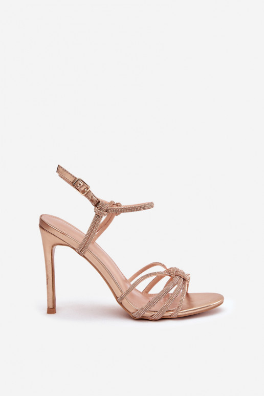 Sieviešu basenes ar papēdi Ar svītrām  Szampańskie Tanelle