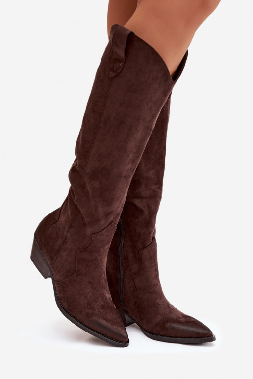 owe garie zābaki   ar papēdi Czekoladowe Jenaya