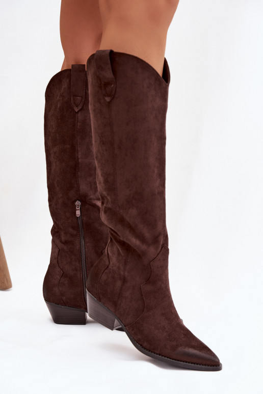 owe garie zābaki   ar papēdi Czekoladowe Jenaya