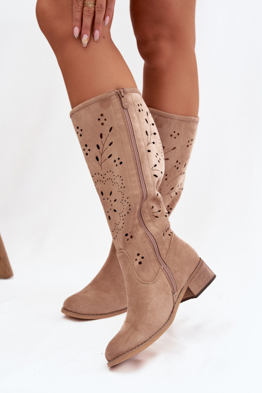  sieviešu garie zābaki  Haki krāsas Helinna