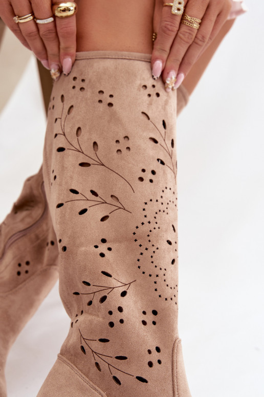  sieviešu garie zābaki  Haki krāsas Helinna