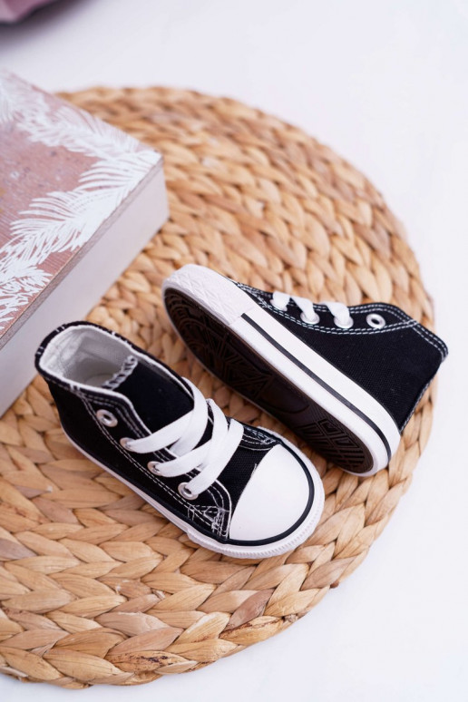 Bērnu apavi ar oļiem Melns Filemon