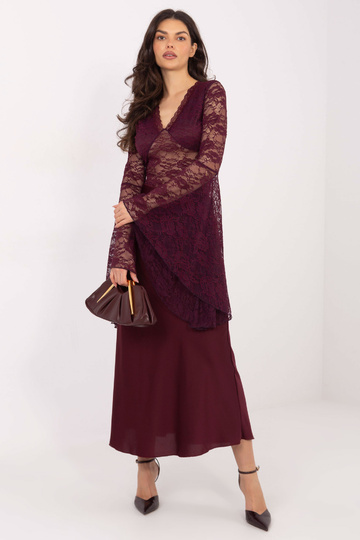 Blūze bordo krāsā 2