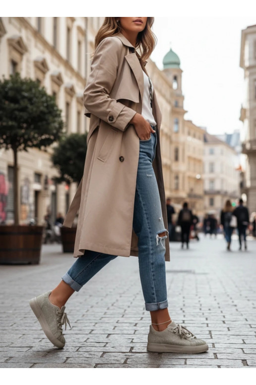 Dekorētas Sneakers modeļa apavi Sieviešu Zaļas krāsas Calissea