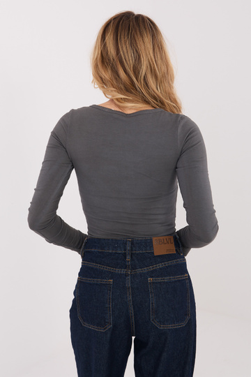 Grafīta krāsas blūze