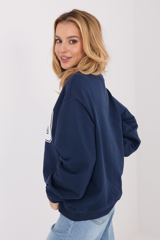 Zils džemperis ar kapuci