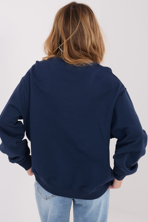 Zils džemperis ar kapuci