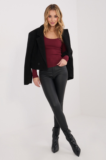 Bordo krāsas blūze