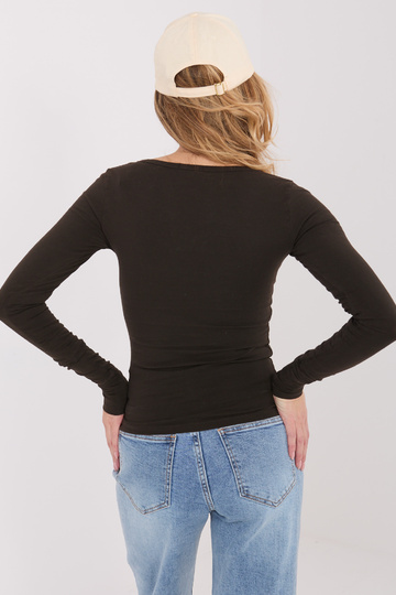 Tumši brūna blūze