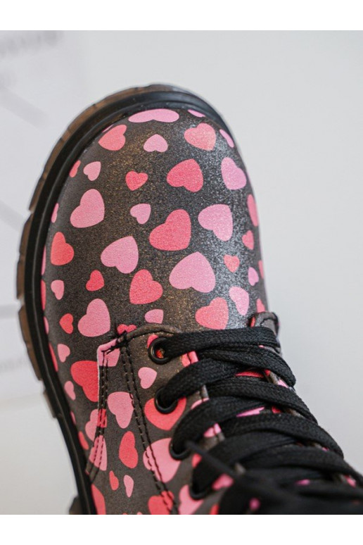 siltināti Sieviešu puszābaki Bērnu apavi ar rāvējslēdzējiem -Rozā krāsas Dolida