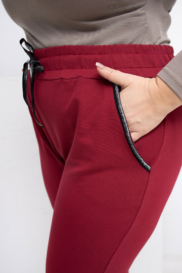 Sporta bikses bordo krāsā 2