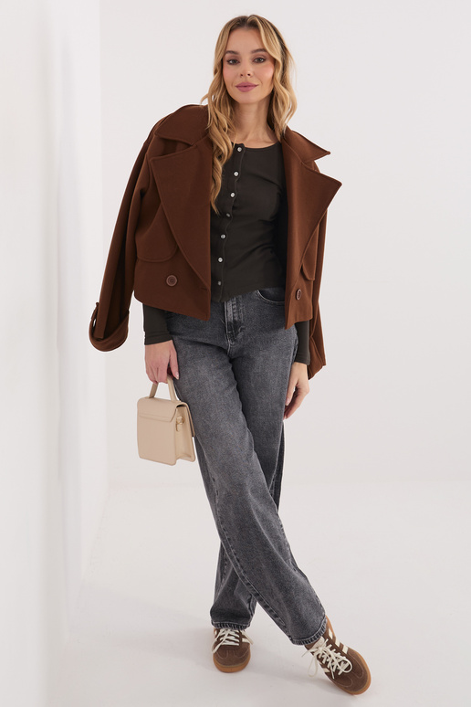 Tumši brūna blūze