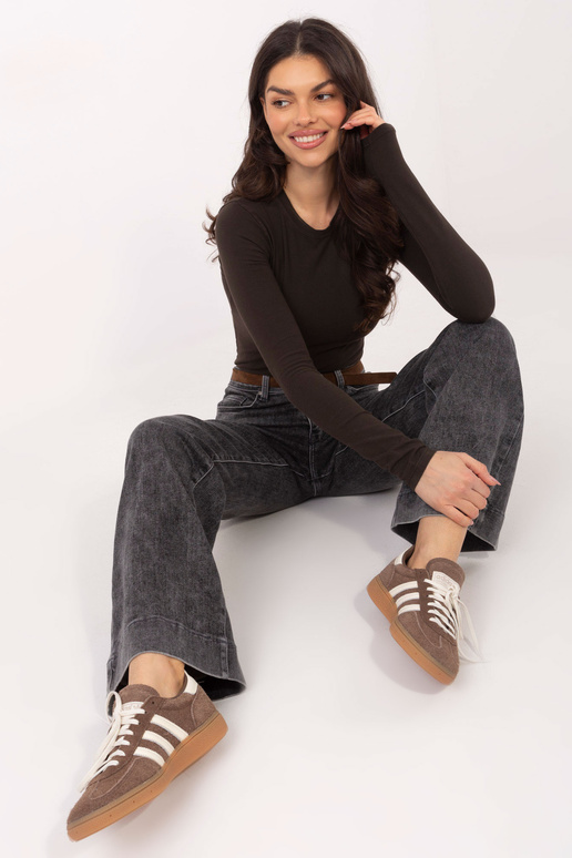 Tumši brūna blūze