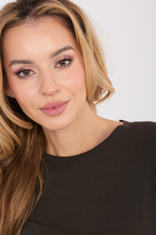 Tumši brūna blūze