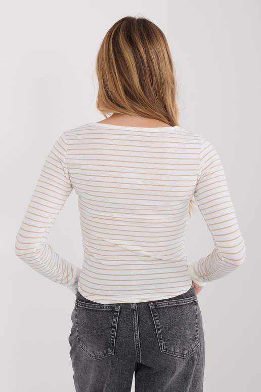 Balta-smilškrāsas blūze