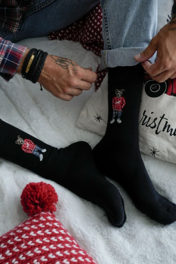 Vīriešu zeķes Sweterku Melns