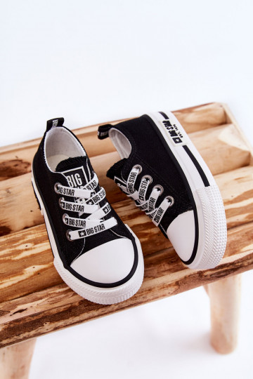 Bērnu apavi Auduma brīvā laika apavi BIG STAR KK374069 Melns 2