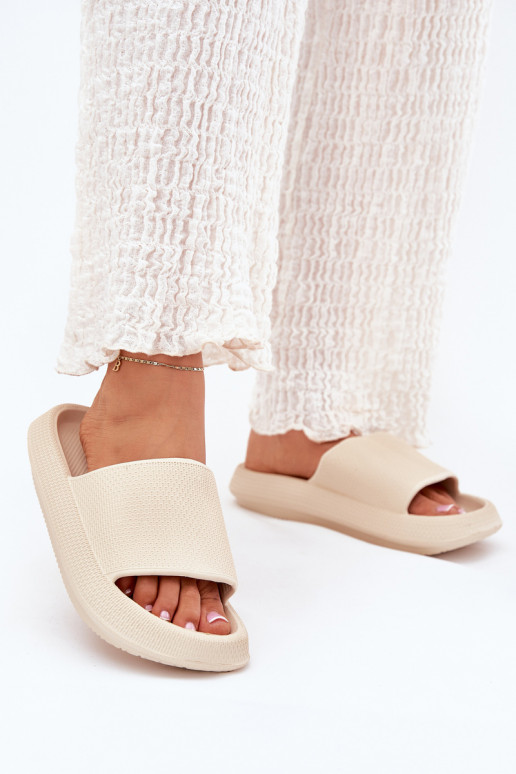  Vieglas čības ar masīvu zoli smilšu krāsas Querceria