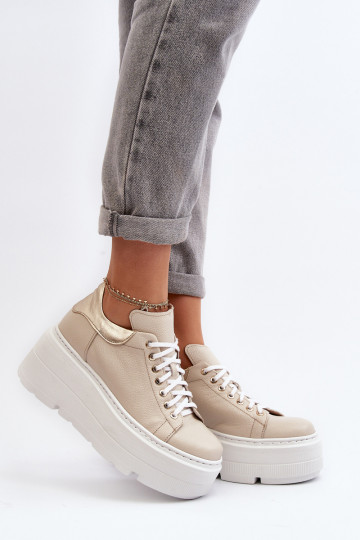 Zazoo 10165 sporta apavi  ar platformu smilšu krāsas