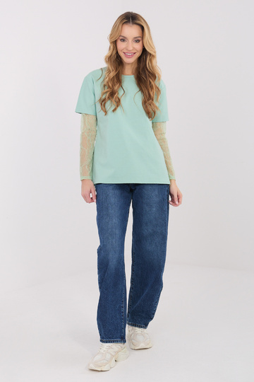 Blūze pistāciju krāsā 2