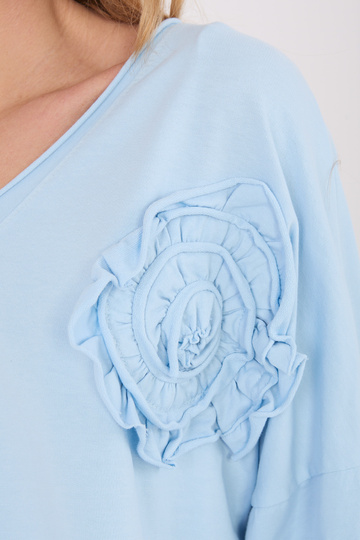 Gaiši zili IT T-krekli