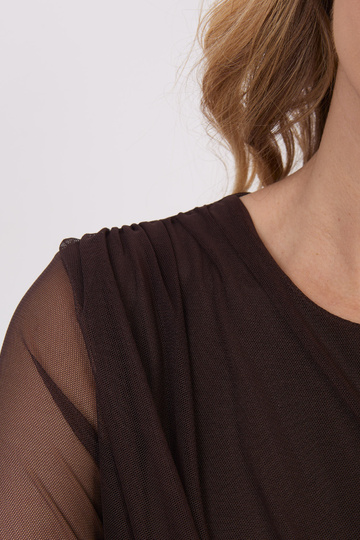 Blūze IT tumši brūna