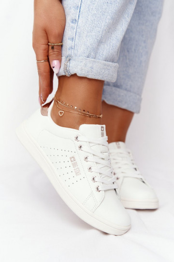 Stilīgi sporta apavi no dabīgas ādas BIG STAR DD274583 Baltas- 2