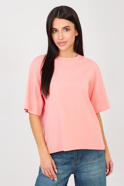 T-krekls ar persiku krāsas rakstu