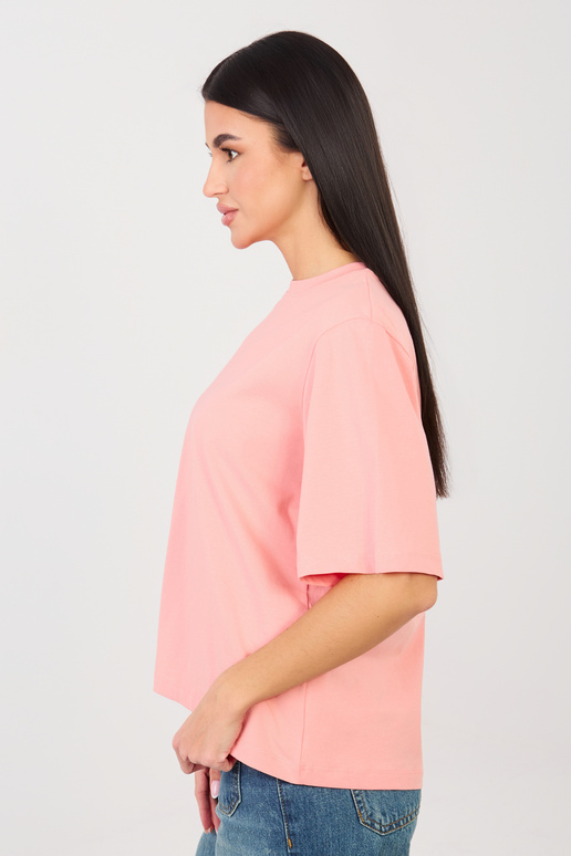 T-krekls ar persiku krāsas rakstu