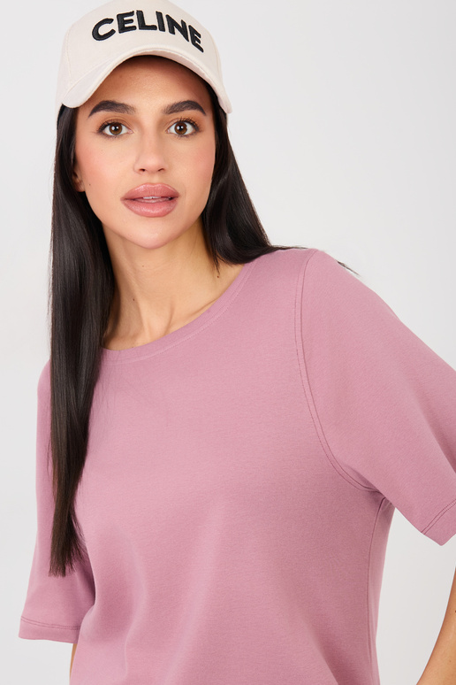 T-krekli ar īsām piedurknēm tumši rozā