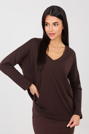 Tumši brūna blūze