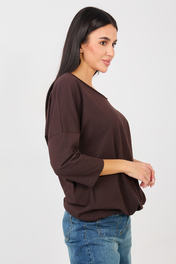 Tumši brūna blūze