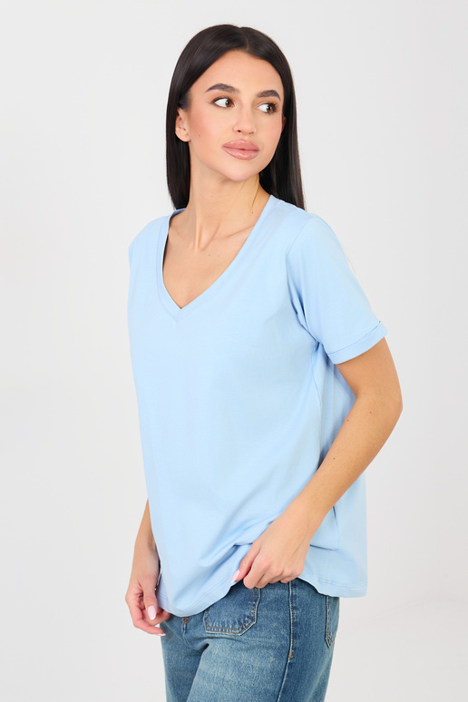T-krekli ar īsām piedurknēm gaiši zili