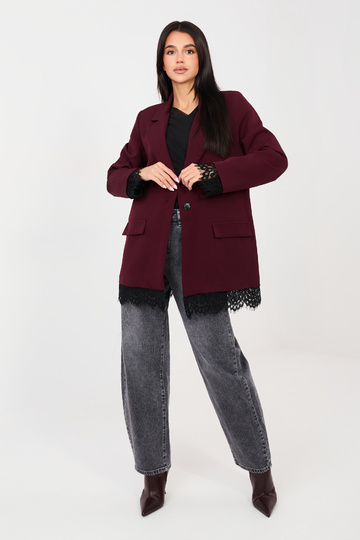 Vīriešu IT žakete bordo krāsā