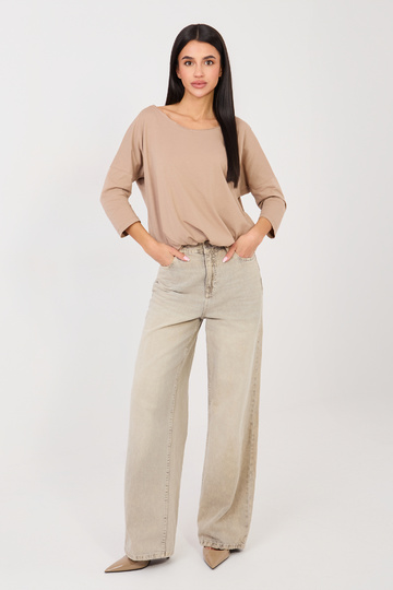 Tumši smilškrāsas blūze 2