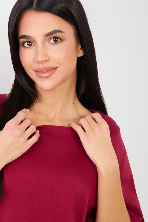 Bordo krāsas T-krekli