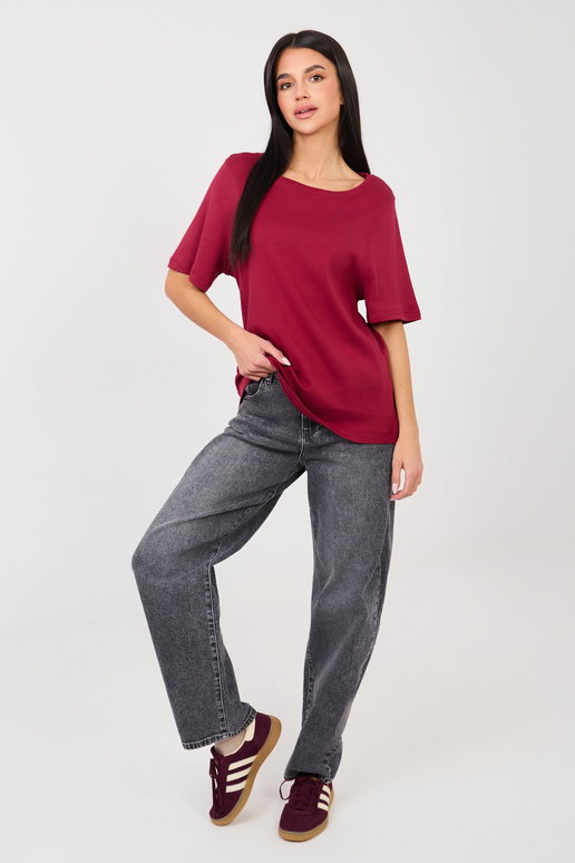 Bordo krāsas T-krekli