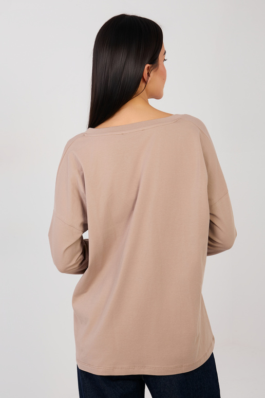 Tumši smilškrāsas blūze