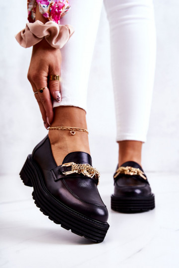  apavi Zelta krāsas Ozdoba   Laura Messi 2383 Melns