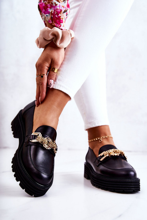  apavi Zelta krāsas Ozdoba   Laura Messi 2383 Melns