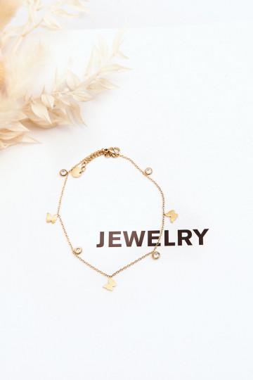 Potītes rokassprādze  Zelta krāsas 2