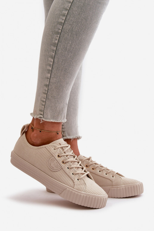  sieviešu puszābaki siltināti Big Star OO274812 Hi-Poly System smilšu krāsas