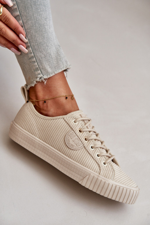  sieviešu puszābaki siltināti Big Star OO274812 Hi-Poly System smilšu krāsas