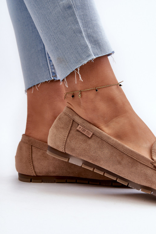 sieviešu mokasīni owe Big Star NN274930 Memory Foam System smilšu krāsas