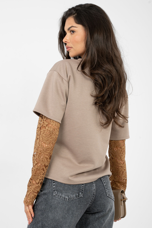 Blūze tumši smilšu krāsā