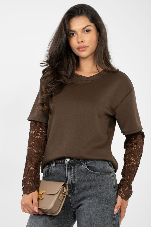 T-krekls tumši brūnā krāsā