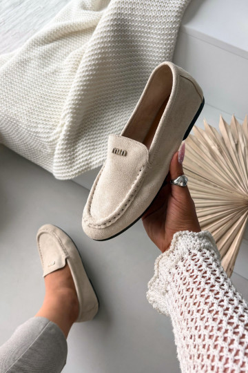 sieviešu mokasīni Z m Zelta krāsasm Detalem smilšu krāsas Sarivelle