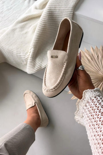 sieviešu mokasīni Z m Zelta krāsasm Detalem smilšu krāsas Sarivelle 2