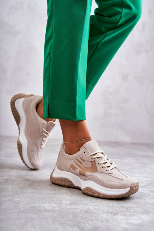  sporta apavi šņorējami smilšu krāsas Tolea