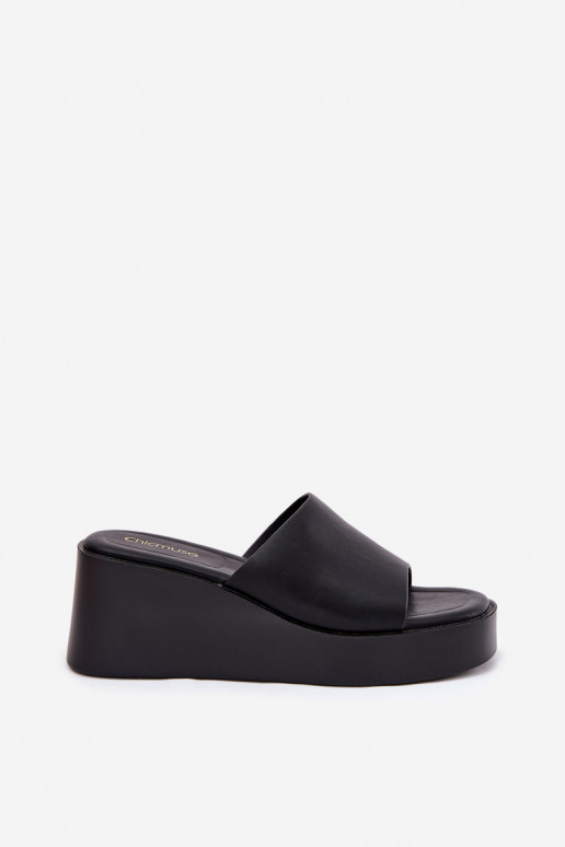 sieviešu čības  Eko   Melns Obenae